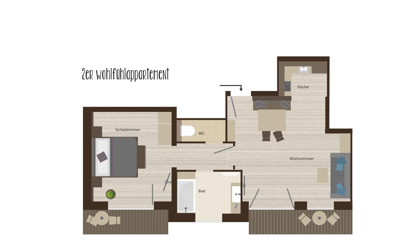 Stoanmandl Wohlfuehlappartements Rehoboth Beach Dış mekan fotoğraf